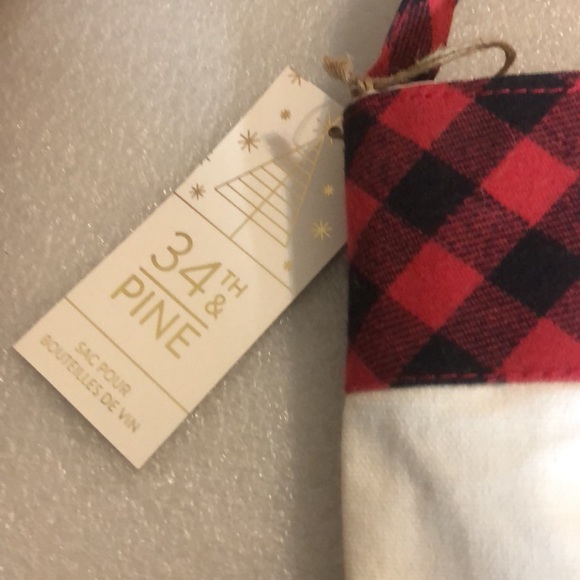 Be merry plaid bottle bag - Picture 5 of 13